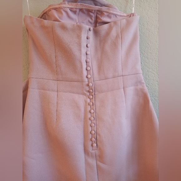 Elliat NWT High Low Asymetric Ruffle Reception Dress in Iris Pastel Lavender - Picture 6 of 8